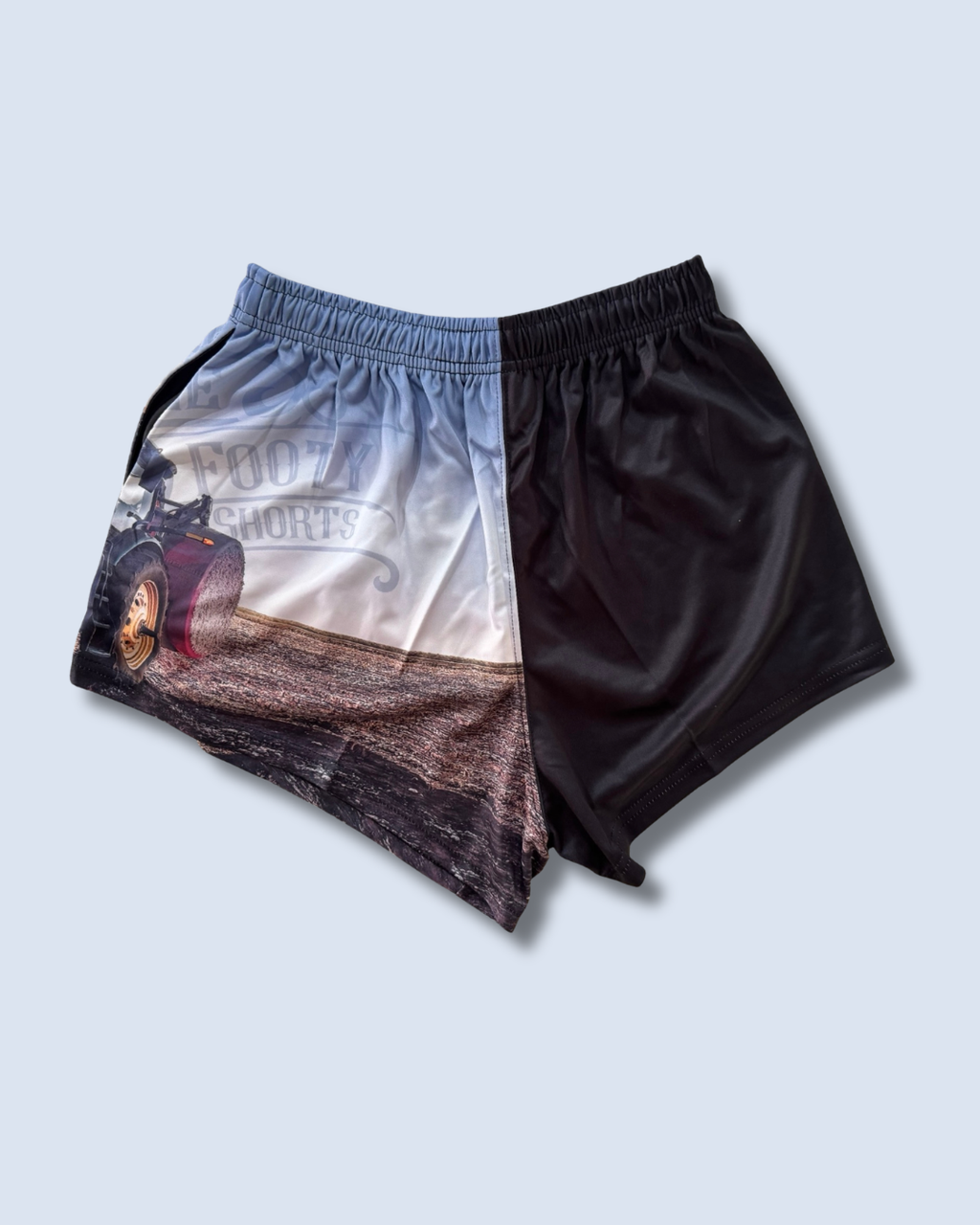 Tractor Photo Footy Shorts (With Pockets)