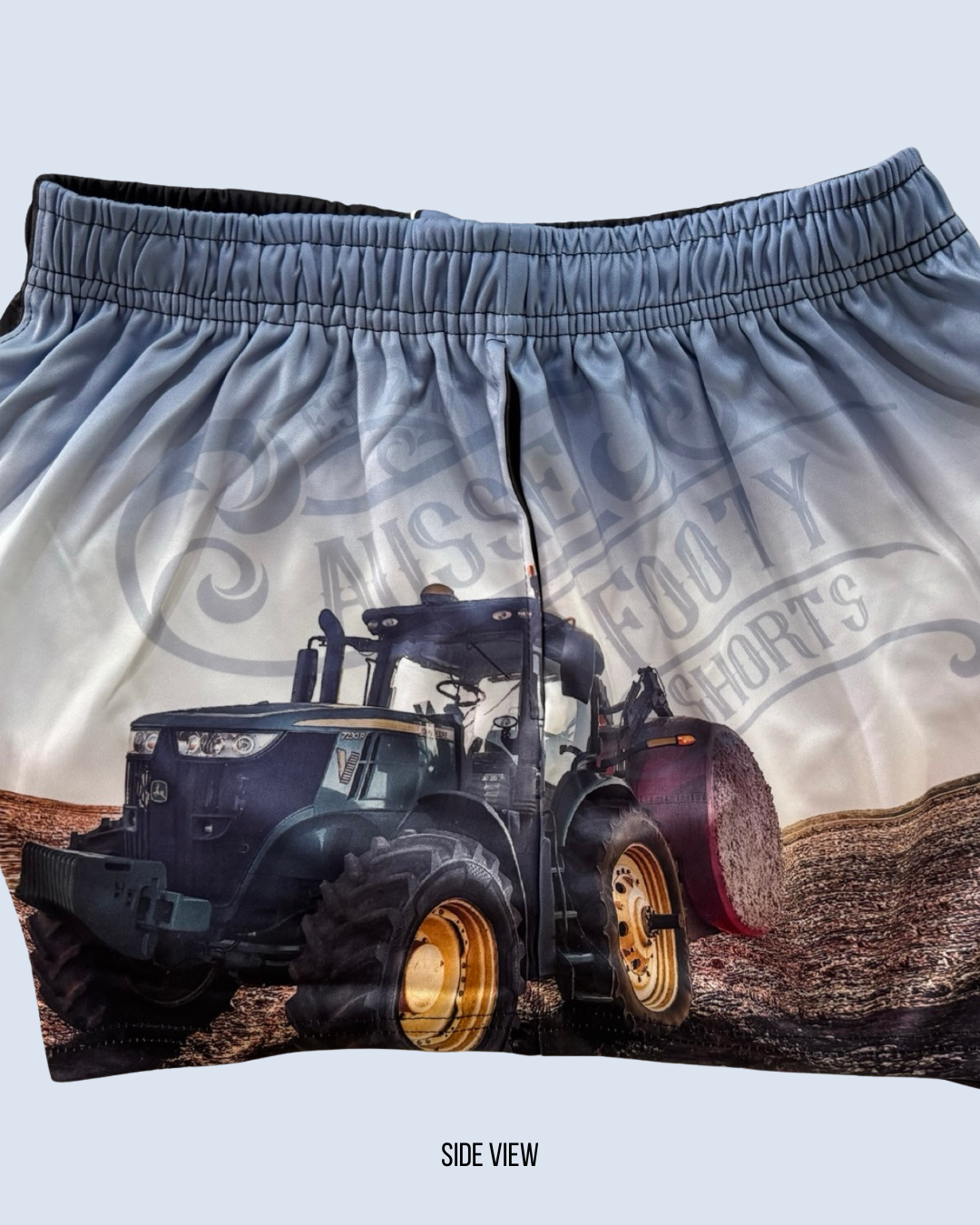 Tractor Photo Footy Shorts (With Pockets)