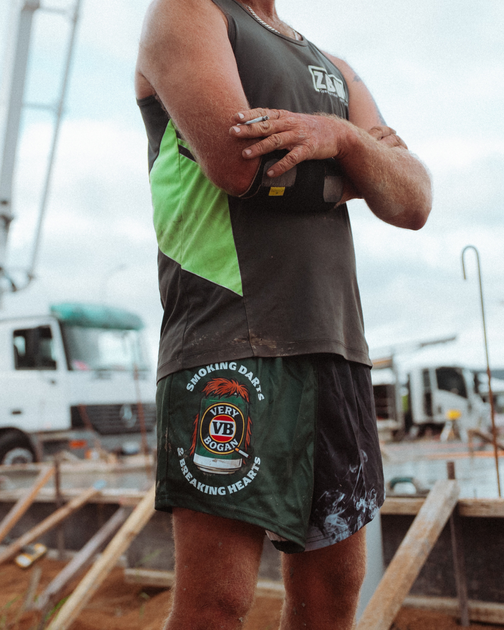 🔥NEW🔥 Smoking Darts & Breaking Hearts, VB, Footy Shorts (With Pockets)