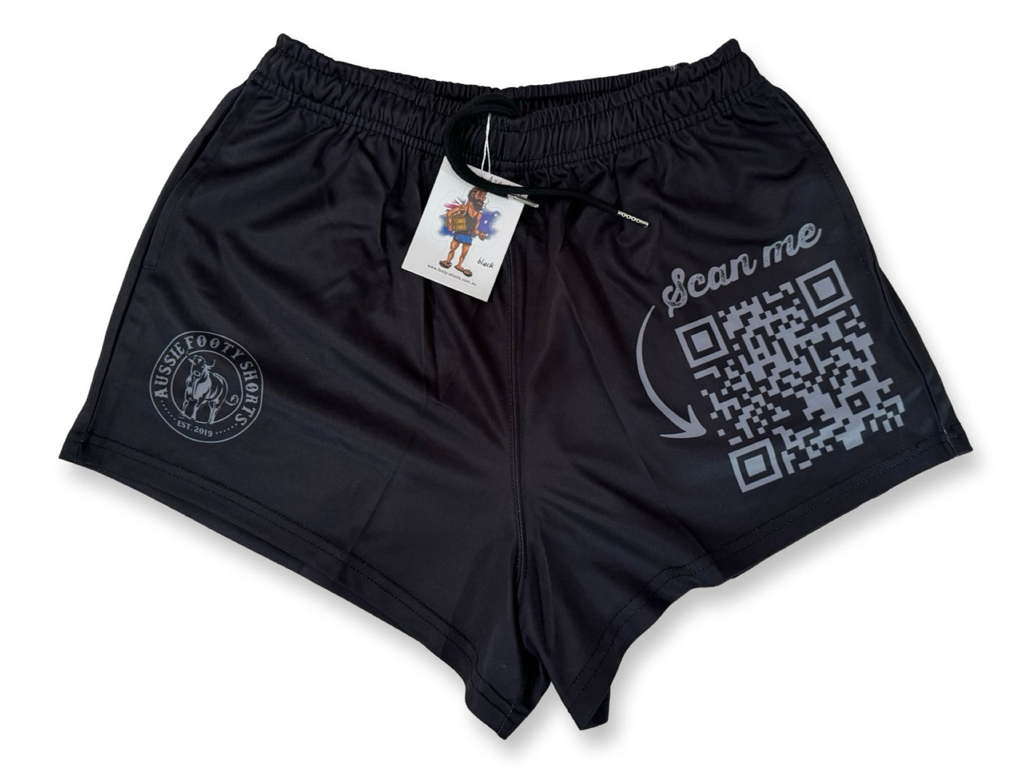 SCAN ME Footy Shorts (With Pockets)