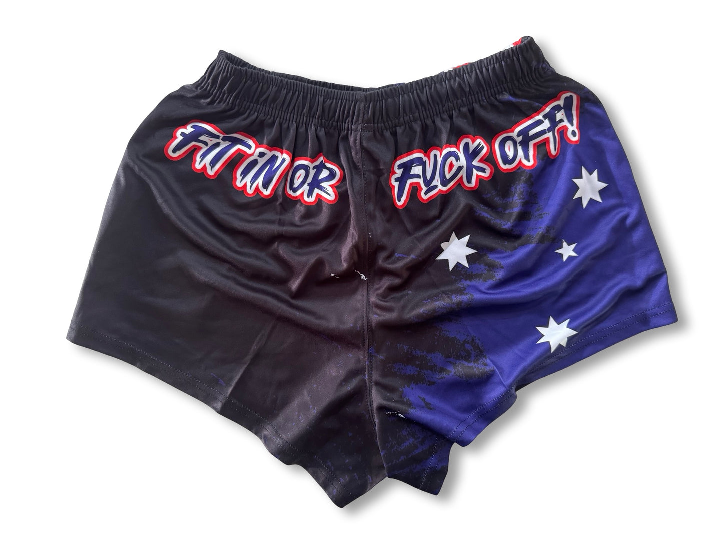 🔥NEW🔥 Fit in or F##K OFF! Footy Shorts (With Pockets)