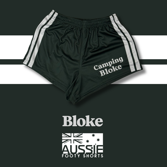 Camping BLOKE - Footy Shorts (With Pockets)