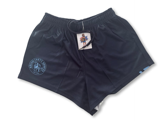 🔥NEW🔥 Navy Blue Stripe Footy Shorts (With Pockets)