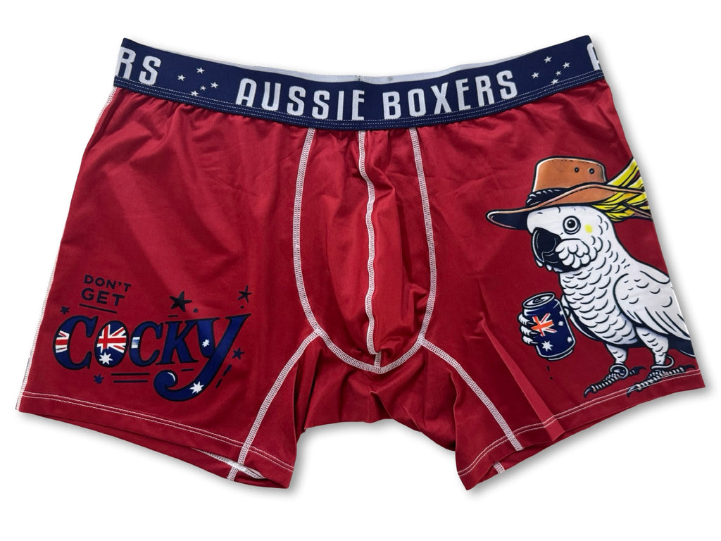 3 PACK Men's Aussie Tackle Boxers | Don't Get Cocky