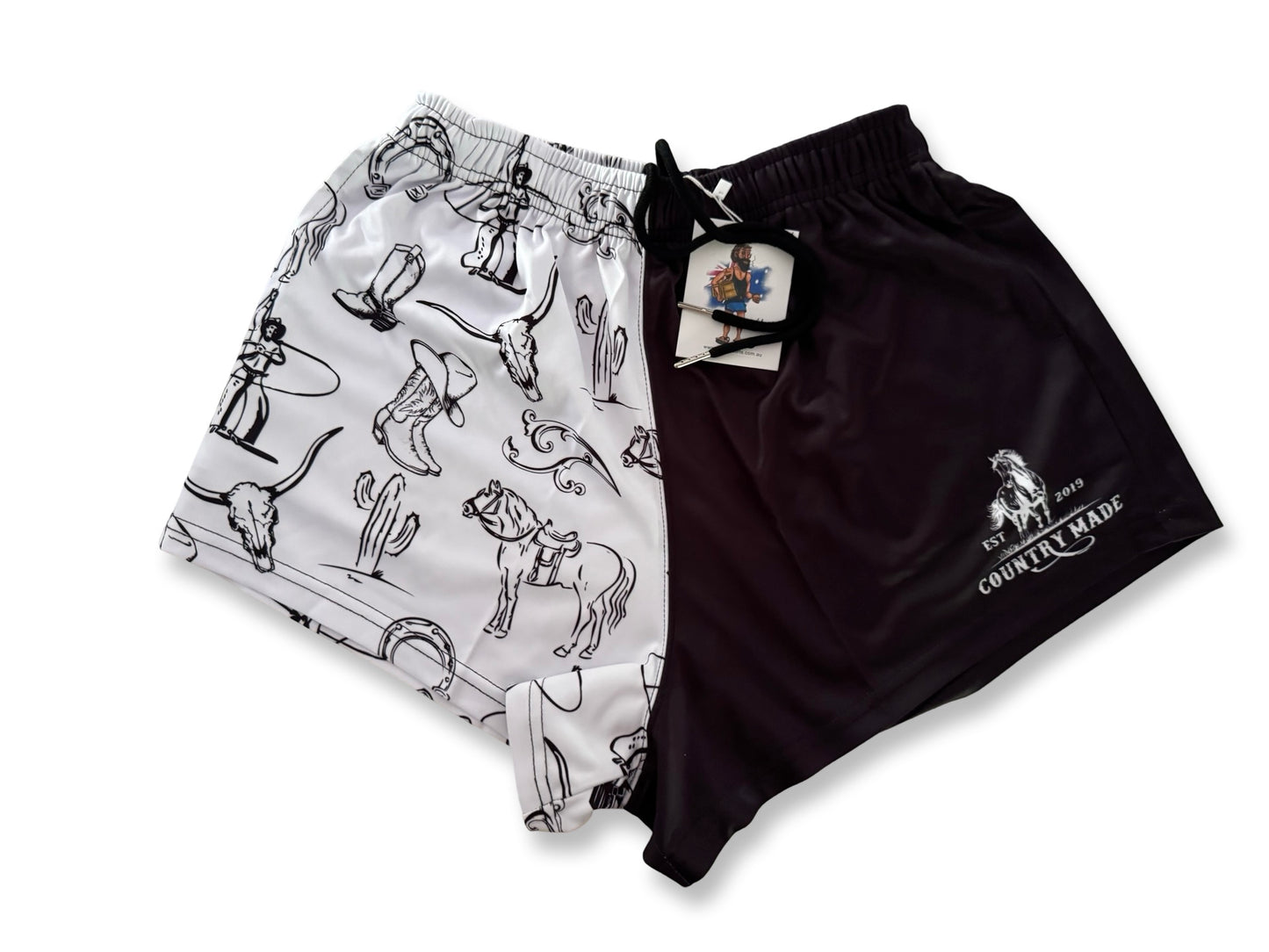 🔥NEW🔥 Country Symbol Footy Shorts (With Pockets)