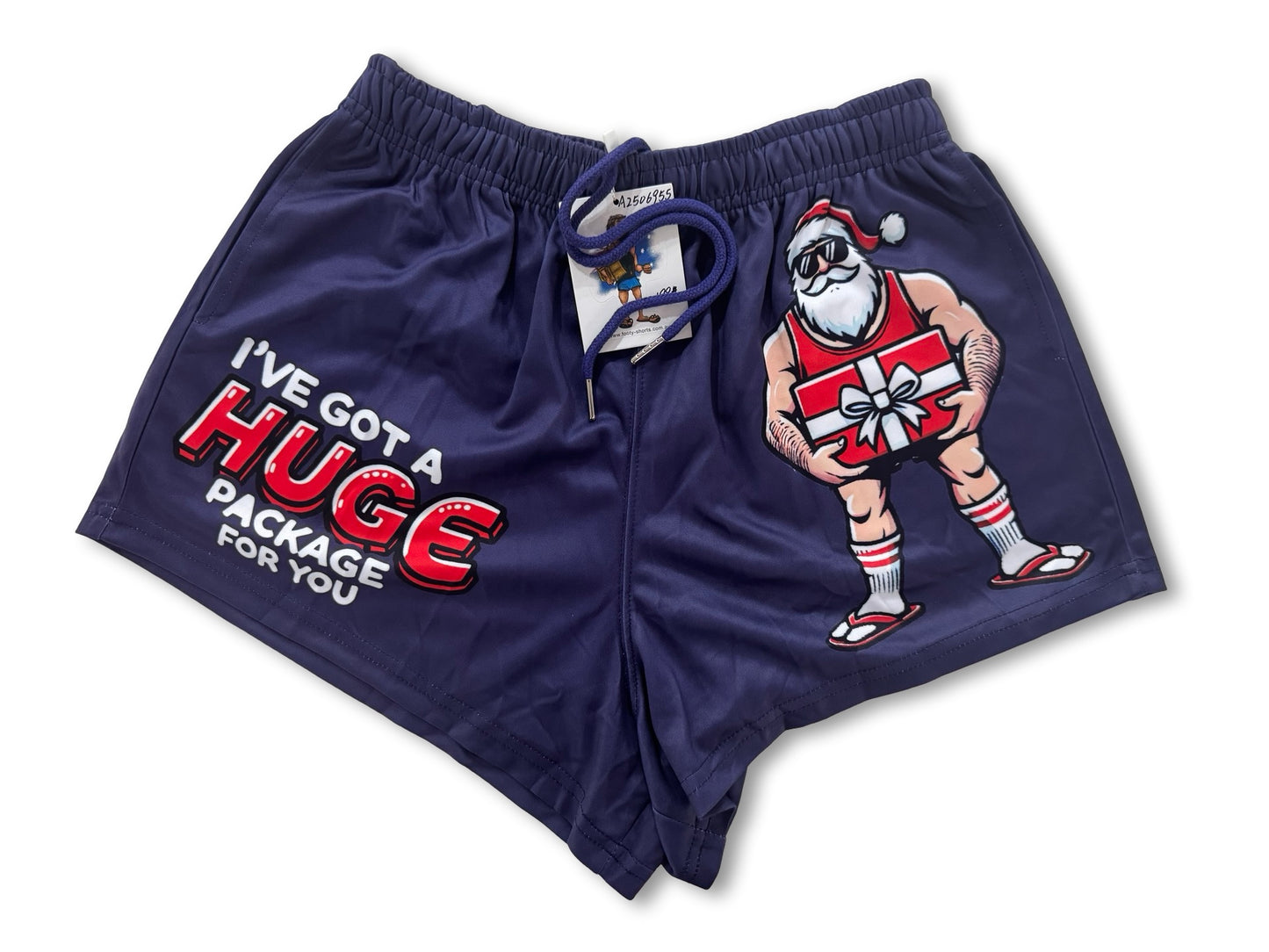 Huge Package | Santa Footy Shorts (With Pockets)