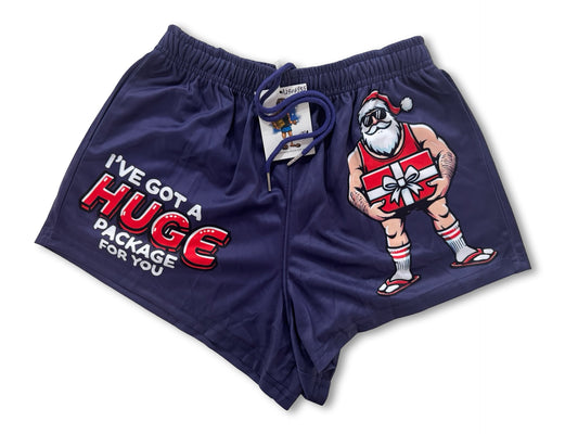 Huge Package | Santa Footy Shorts (With Pockets)