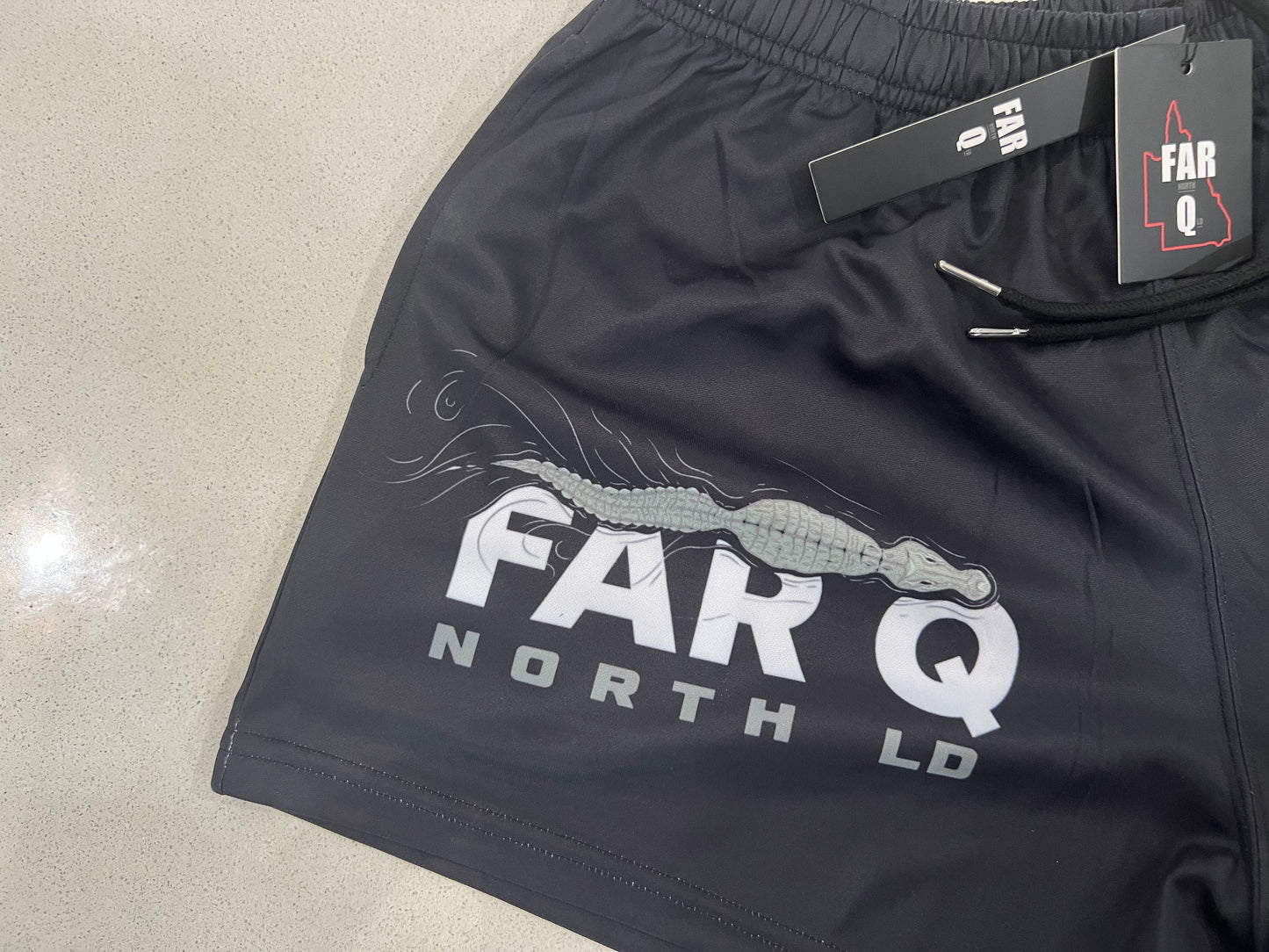 🔥NEW🔥 FarQ Crocodile Footy Shorts (With Pockets)