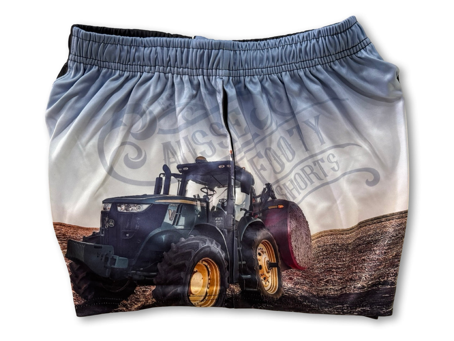 🔥NEW🔥 Tractor Photo Footy Shorts (With Pockets)