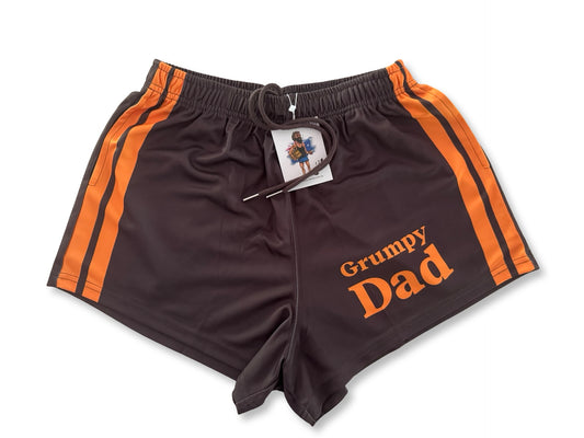 Grumpy Dad BLOKE - Footy Shorts (With Pockets)