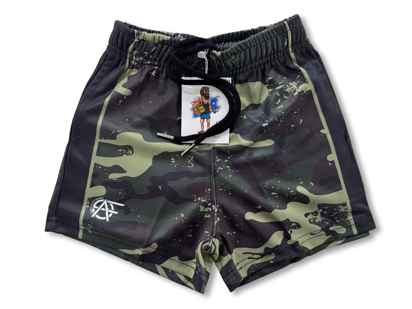 Kids Camo Footy Shorts (With Pockets)