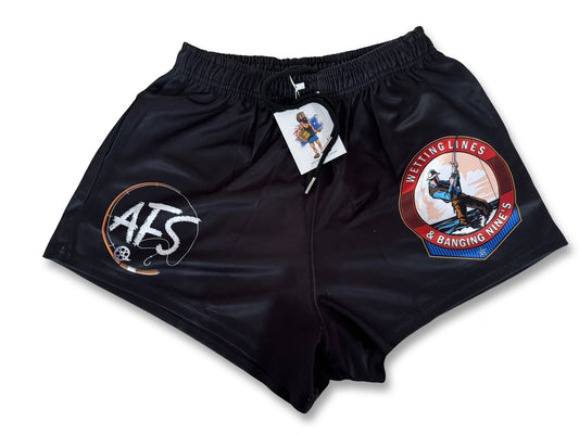 🔥NEW🔥 Wetting Lines & Banging Nines Footy Shorts (With Pockets)