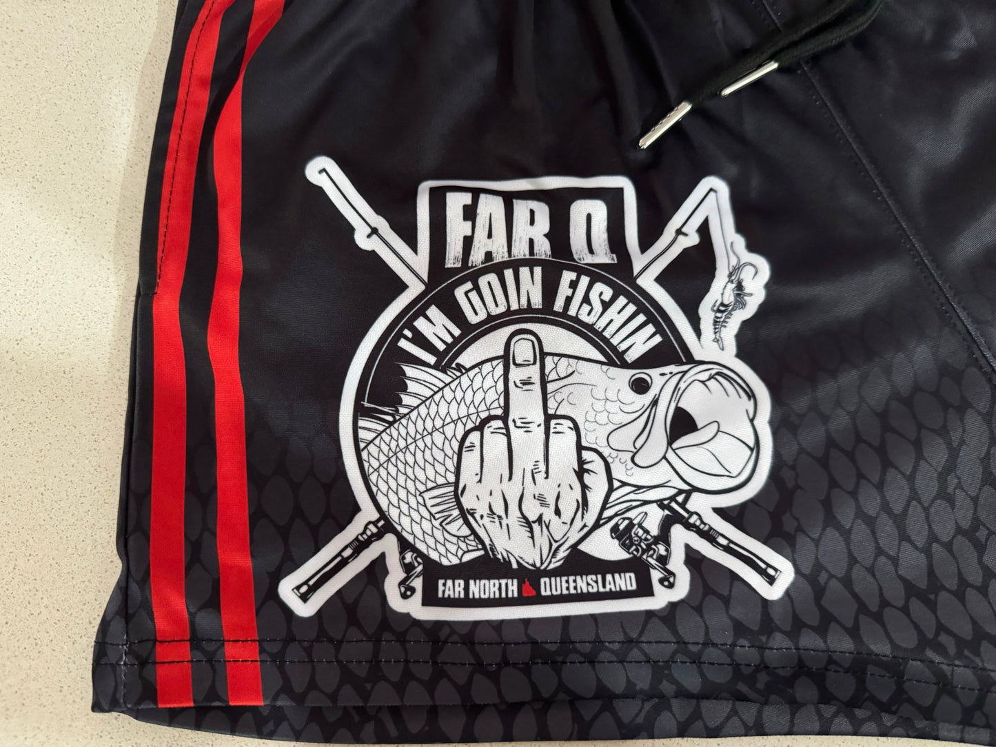 🔥NEW🔥 FarQ Fishing Footy Shorts (With Pockets)