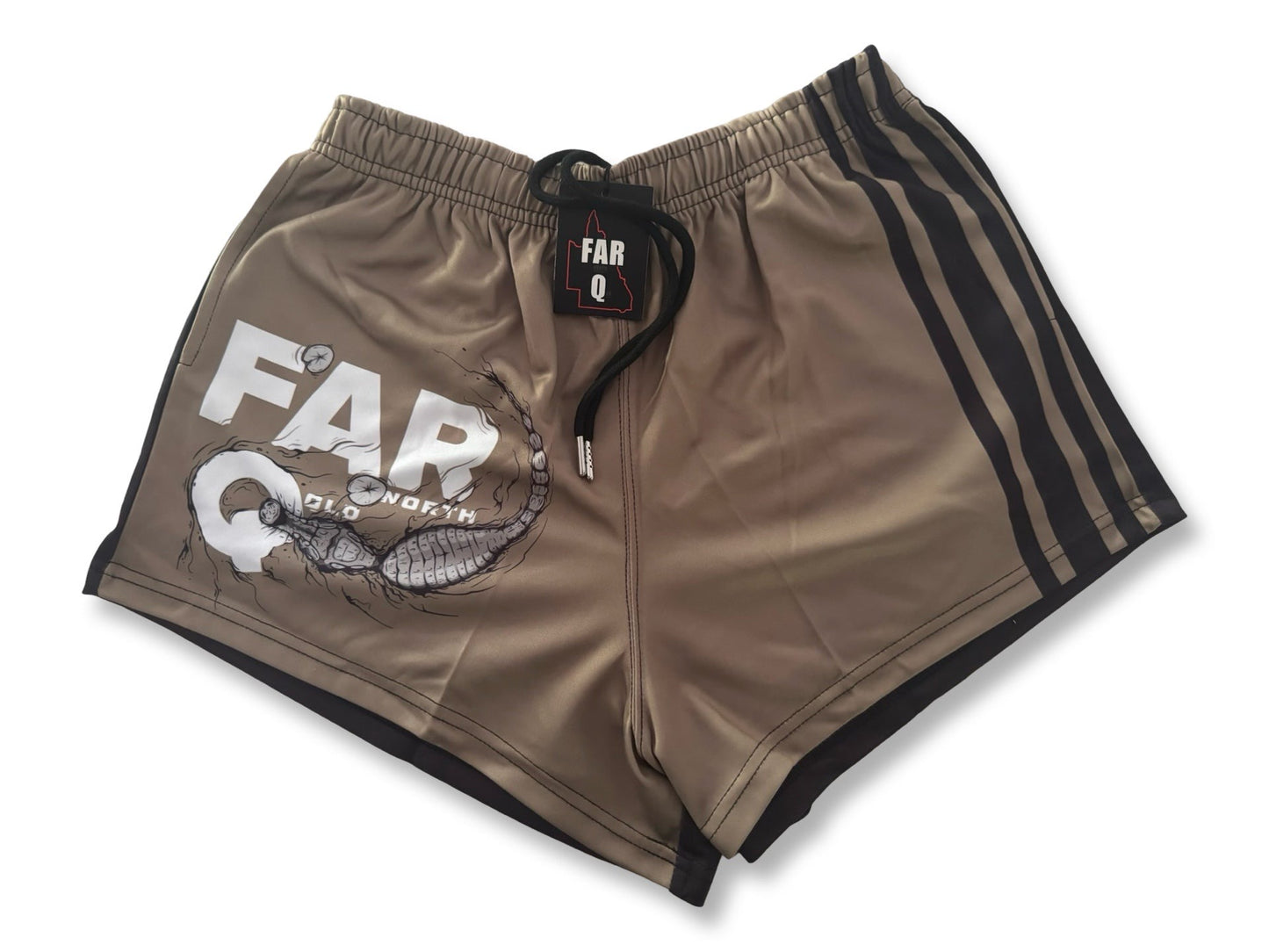🔥NEW🔥 FarQ Croc Bite Footy Shorts (With Pockets)