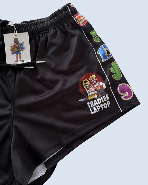 Tradies Laptop Footy Shorts (With Pockets)🔥NEW🔥