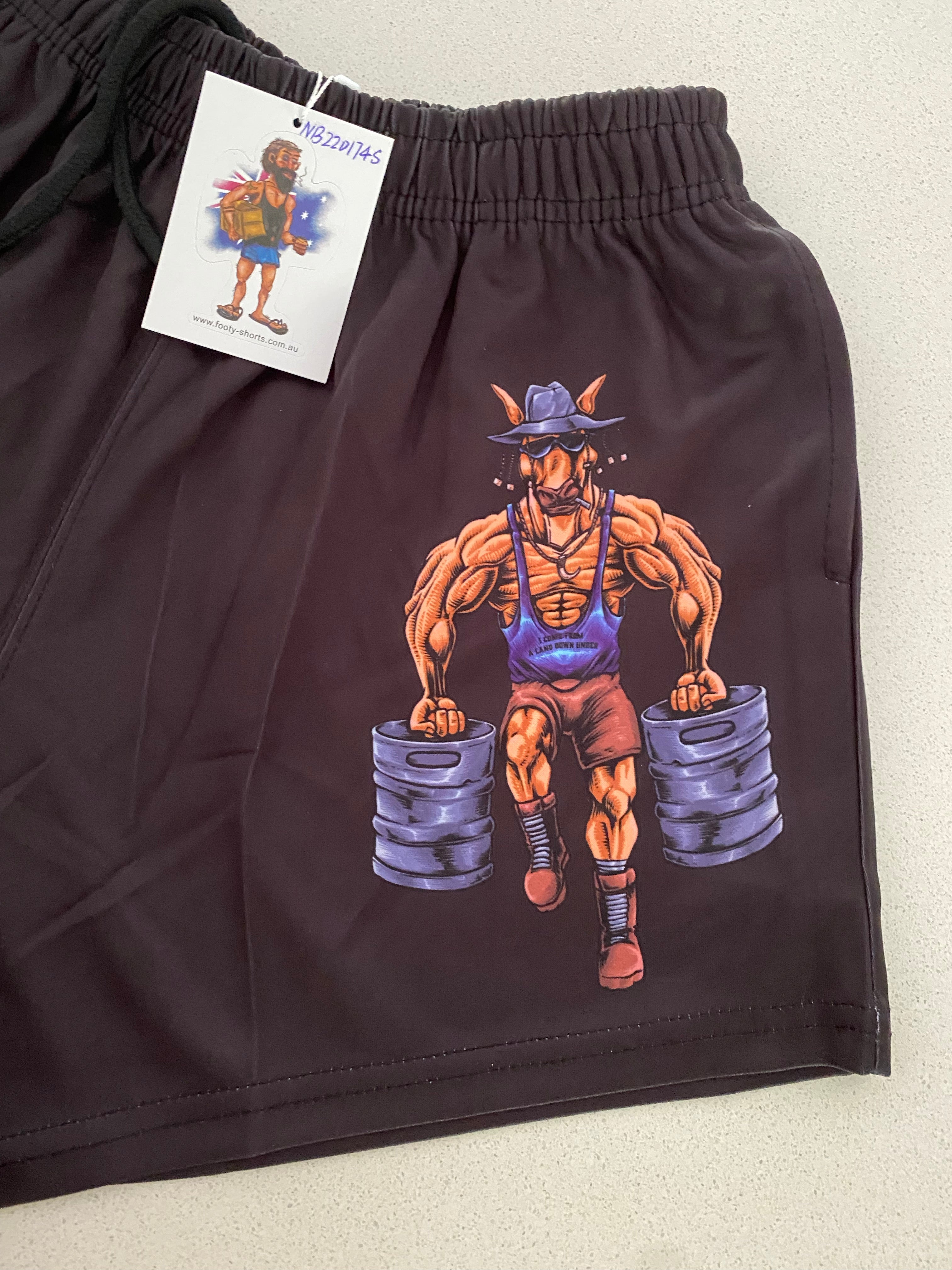 STRAYA! Footy Shorts (With Pockets)