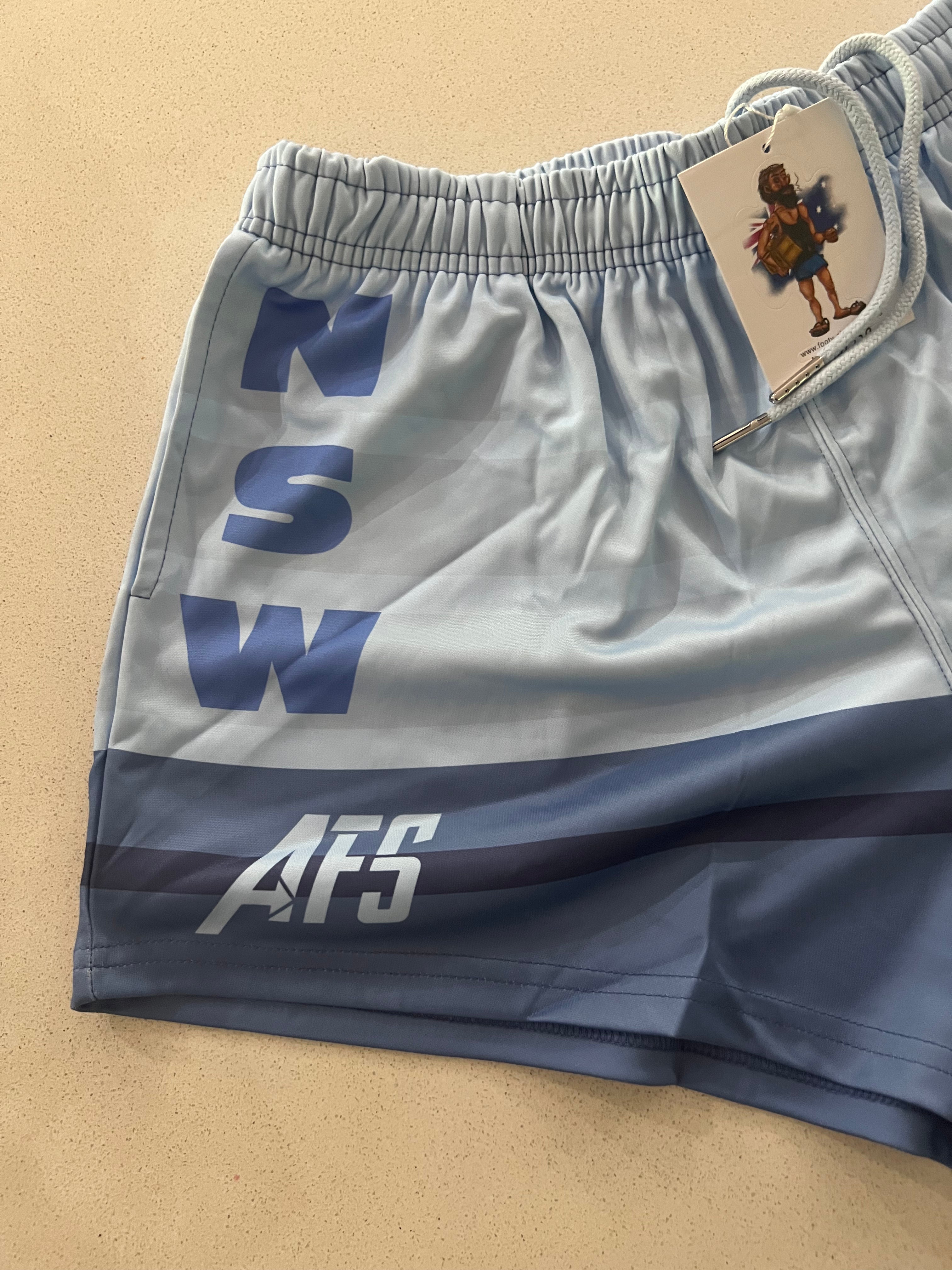 ORIGIN, Blues, NSW - Footy Shorts (With Pockets)